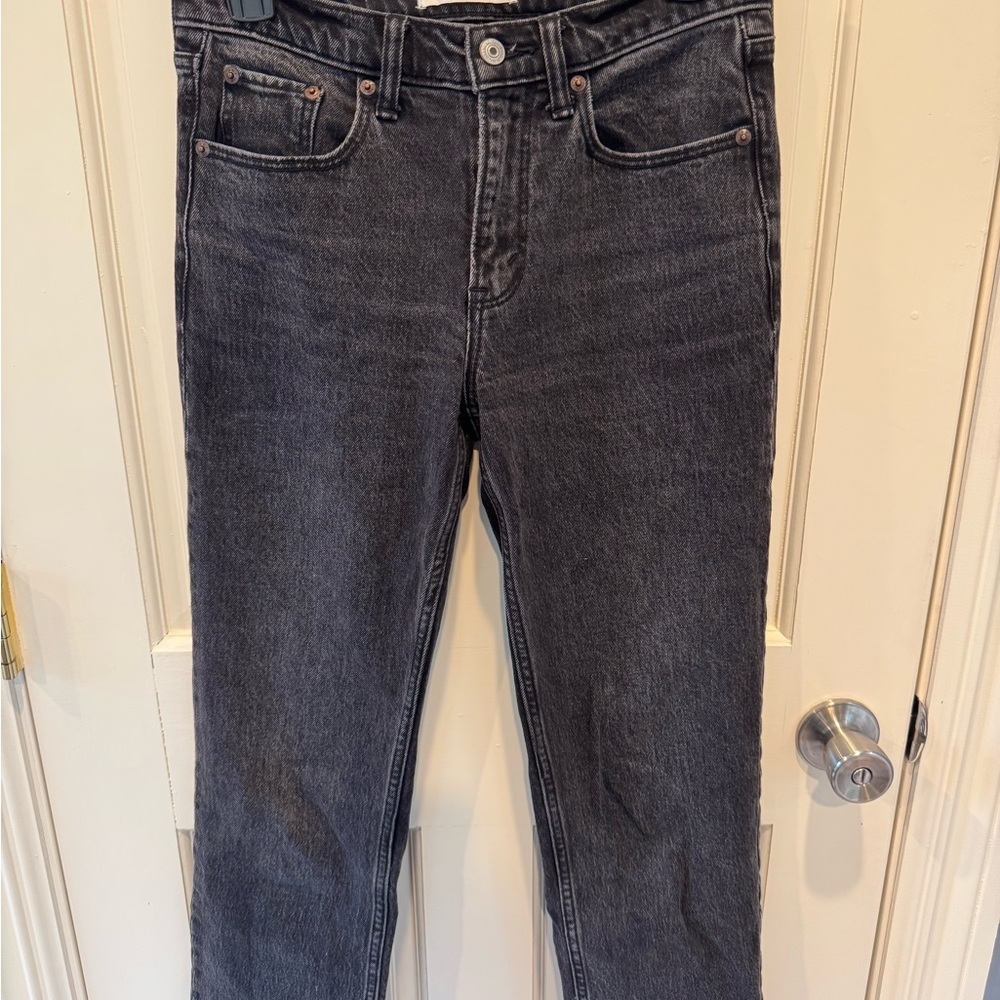 Abercrombie & Fitch Dark Gray Straight Leg Jeans